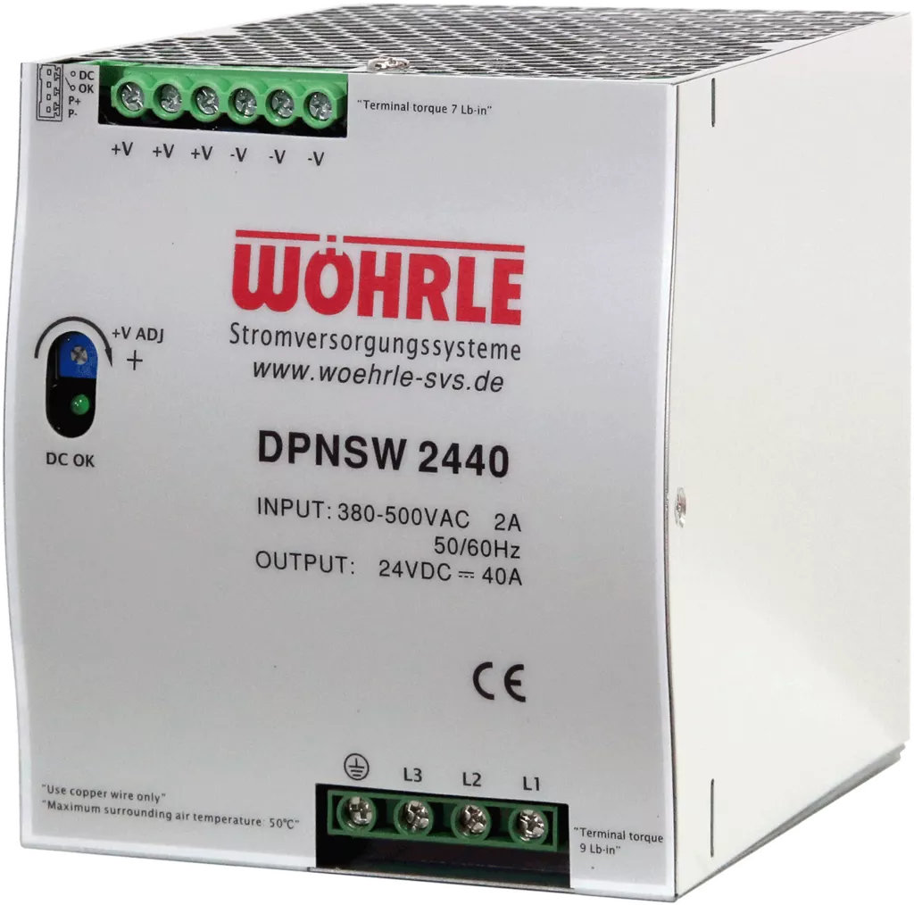 DPNSW2440 Netzteil 24V DC 40A dreiphasig 340 bis 550V AC