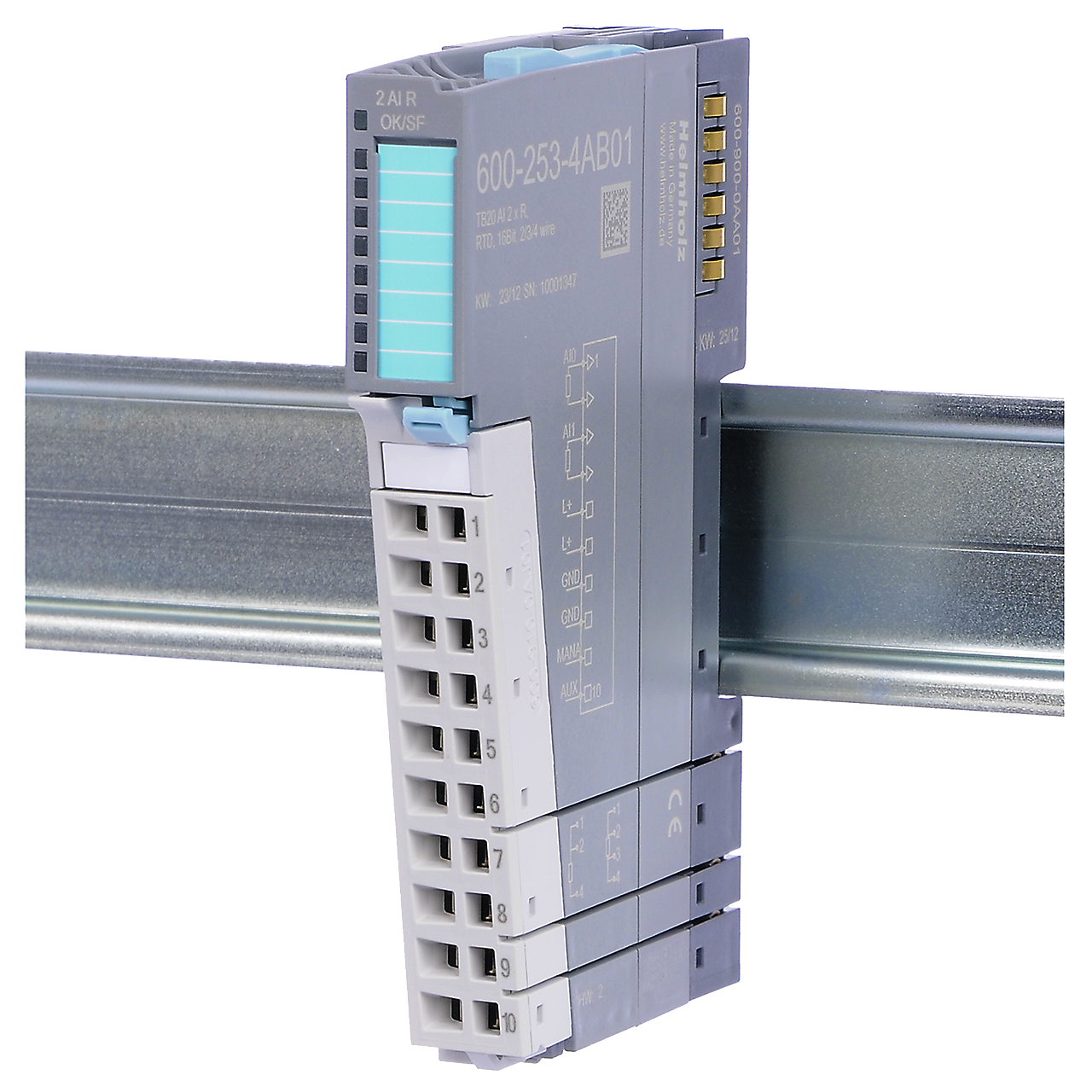 600-253-4AB01 TB20 Analog-Eingabe-Modul, RTD, 16 Bit 1 / 2x R